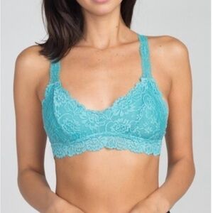 S/M ANEMONE Mint Racer Back Lace Bralette